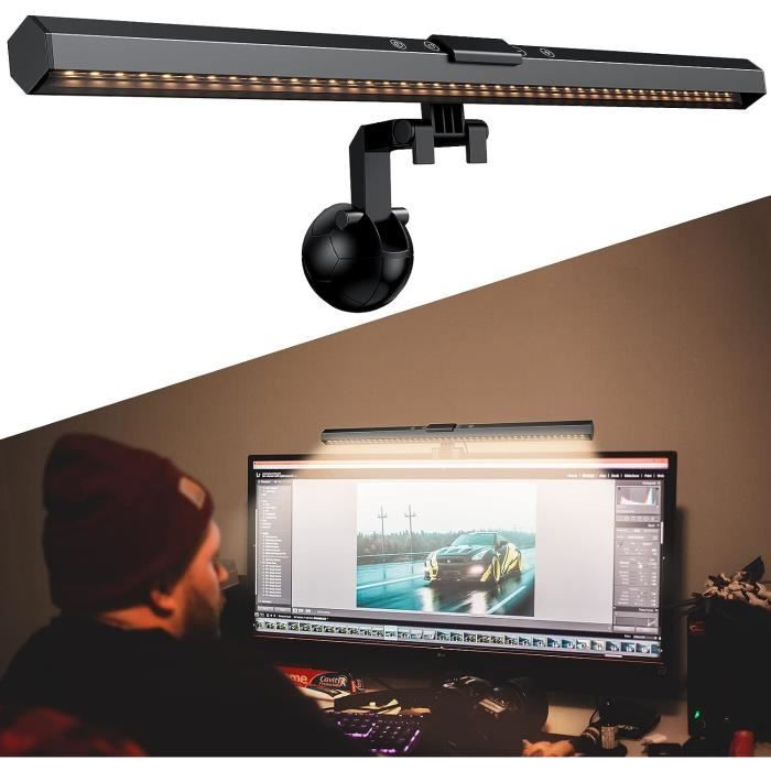 Lampe Ordinateur USB Lampe LED écran PC avec Gradateur de Boutons Tactiles  LED Lampe USB d'écran Ordinateur Protable 3[S368] - Cdiscount Maison