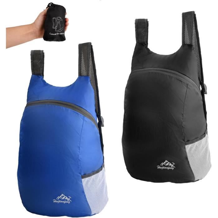 Sac à Dos Pliable Léger Hommes Femmes Imperméable Sac à Dos de Voyage Randonnée