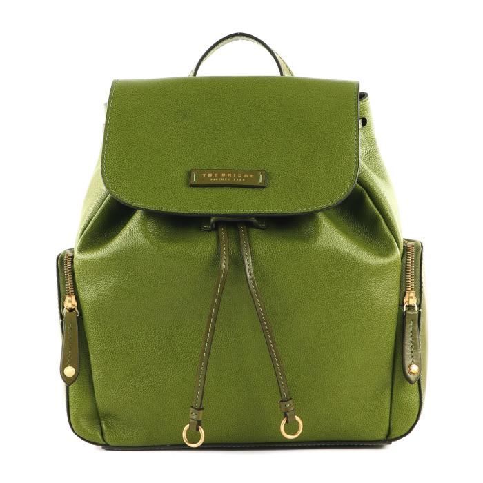 THE BRIDGE Carlotta Backpack Verde Fico / Oro [221717] - sac à dos sac ...