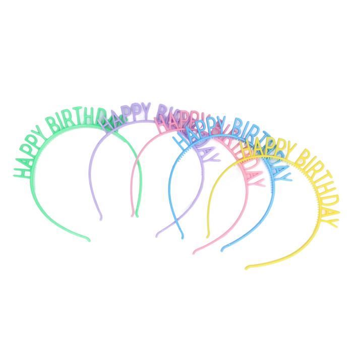 Kit Bandeau Et Insigne 4e Anniversaire Fille - Décoration Arc-en-ciel Et Couronne Princesse