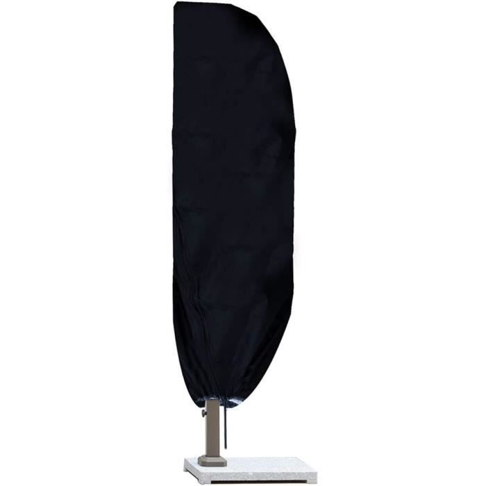 Housse De Protection Impermeable Pour Parasol Déporté – Anti-UV, Anti-Poussière, Résistante Au Vent – Vert, 265 × 40/100/70 Cm