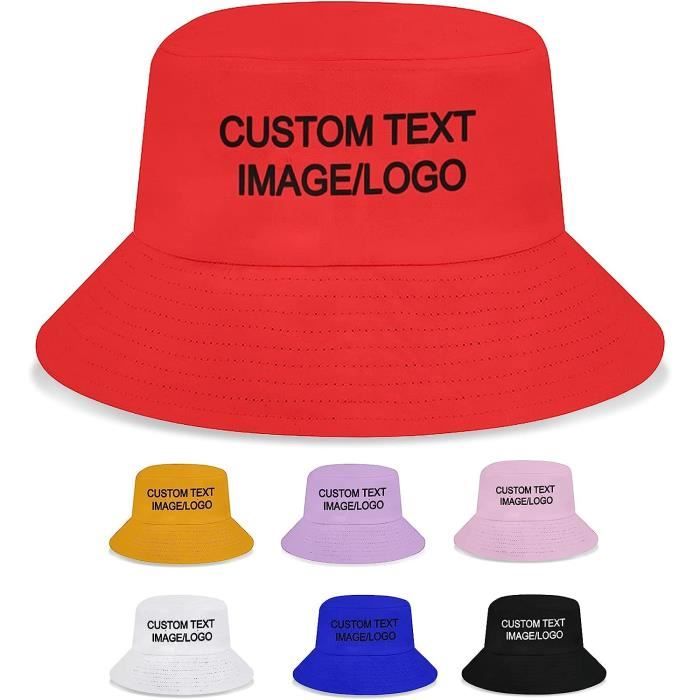 Chapeau de sales plage personnalisé