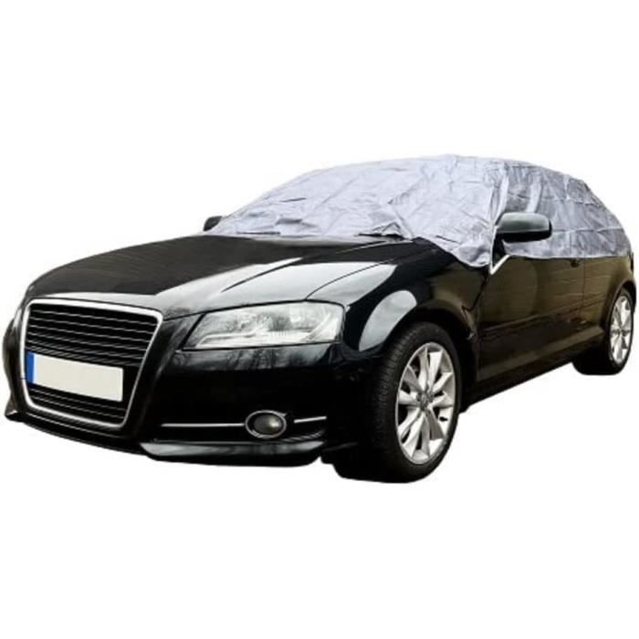 Sakura Housse De Voiture Extra Large - Protection Gel, Pluie, UV - 4 Tailles, Gris | Universelle Et Respirante