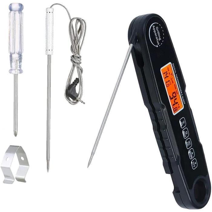 Thermomètre Alimentaire, Thermomètre à Sonde Alimentaire étanche