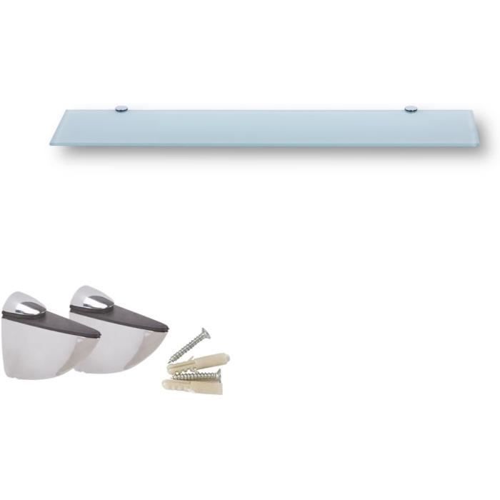 Étagère De Salle De Bain - Verre Aluminium - Rectangulaire - Support Mural - 40cm - Bricolage