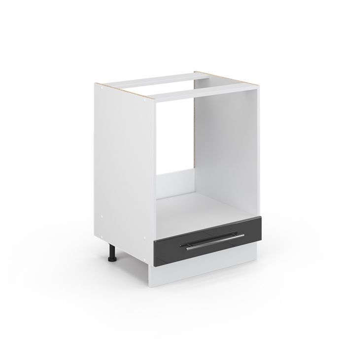 Vicco Armoires de cuisine Fame-Line, bleu foncé brillant/blanc, 200cm sans PT | Leroy Merlin