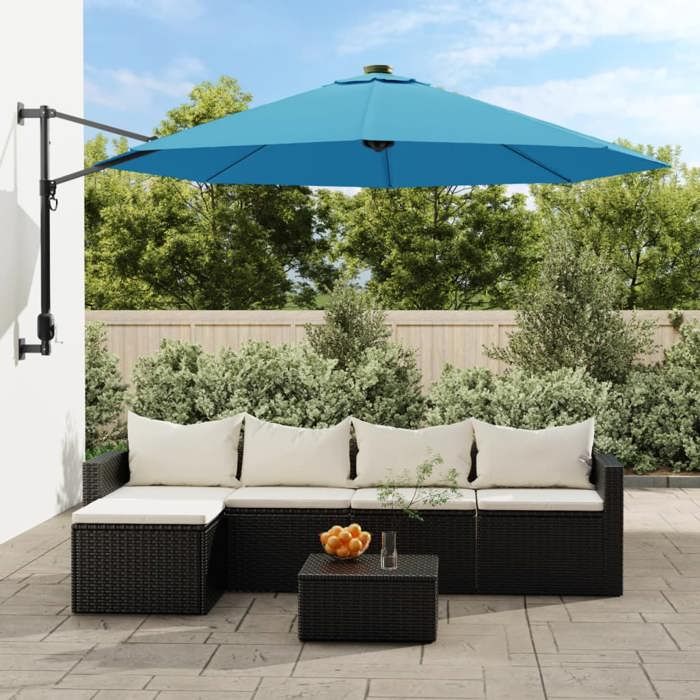 vidaXL Parasol mural mer 290 cm - vue 2