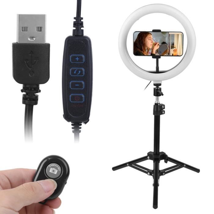 Kit Anneau Lumineux 10,2" Avec Trépied Babacom – Support Téléphone Et Hauteur Réglable