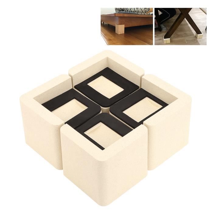 YOSOO Bed Risers, 4Pcs Sofa Risers, Computer Desk Legs for Desk Leg