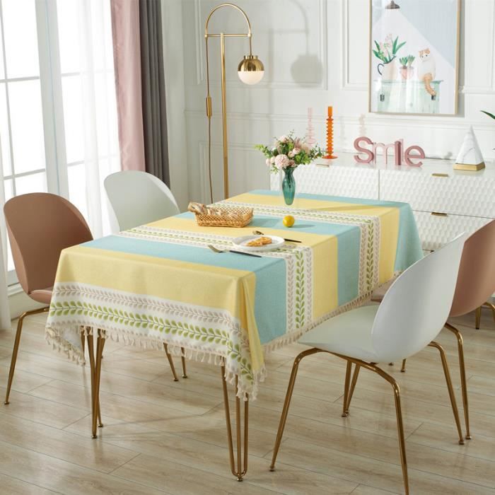 Nappe Housse De Table Au Crochet Fait Main - USA - Blanc, Coton, Motifs Floraux - 4 à 6 Chaises - Neuve Avec étiquettes