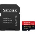 Carte mémoire flash microSDXC UHS-I SanDisk Extreme Pro 64Go - Classe 10 U3 V30 170Mo/s A2-1