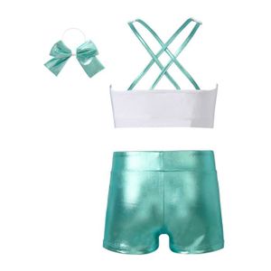 Short De Danse Strass Pour Fille 5-16 Ans - Patinage, Gymnastique, Danse - Tissu Polyester Extensible