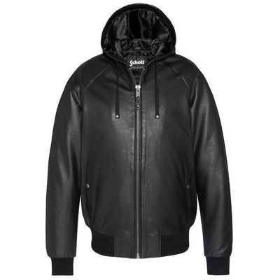 Veste Cuir Homme Slim M Noir - Style Biker Avec Capuche Amovible - Marque Gipsy