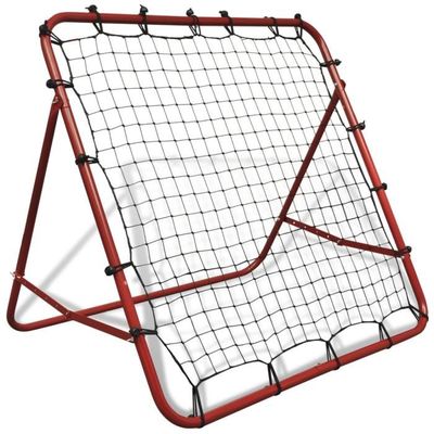 Filet De Rebond Football Double Face - 100x100 Cm - Angle Réglable, Pliable - Entraînement Jardin, But Portable