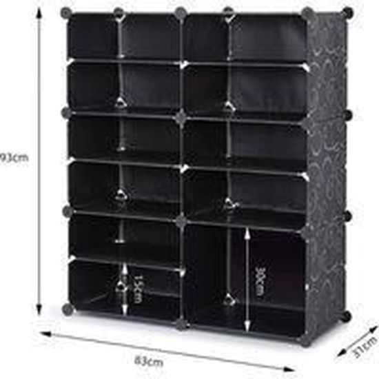XIO Armoire à Chaussures, Étagère à Chaussures Modulable,Range-Range