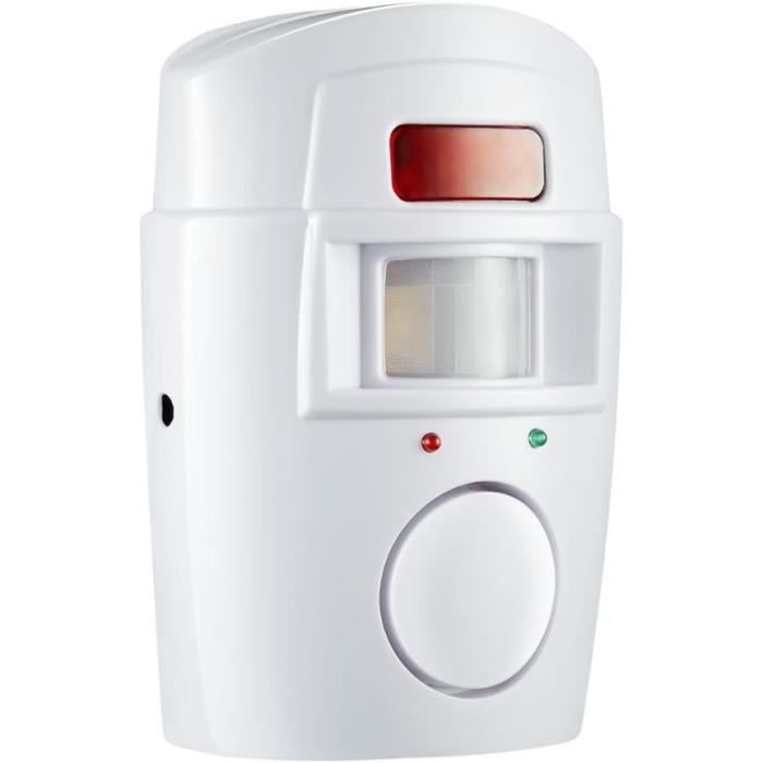 Détecteur De Mouvement Extérieur Sans Fil Plug&Play Avec Alarme 115 DB - Neuf, étanche