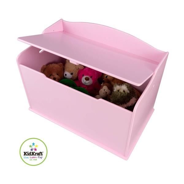 Coffre À Jouets Fille Rose - Mobilier KIMY - KITB1013 - Vipack