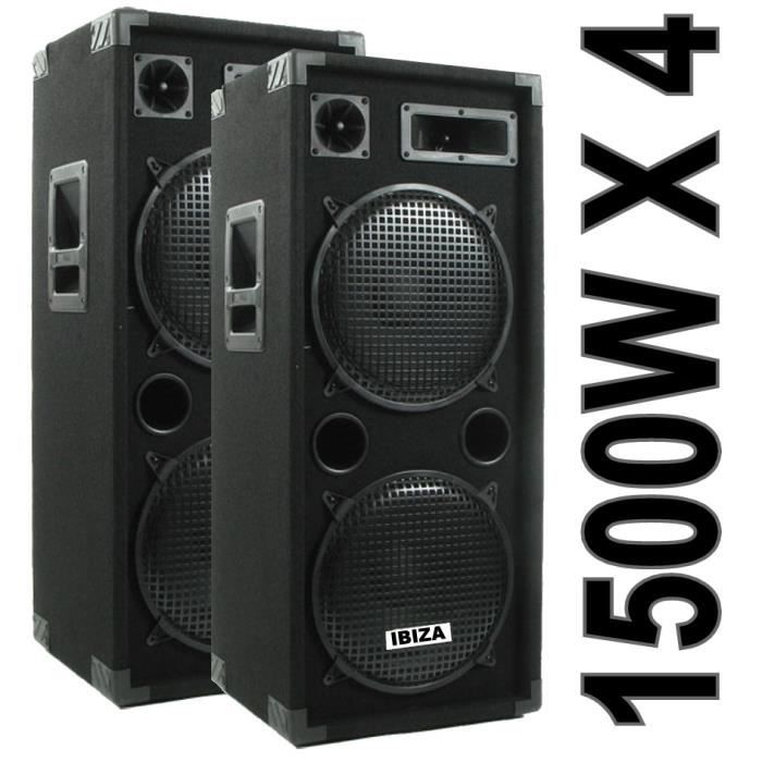 SONO COMPLÈTE avec 2 ENCEINTES 1000W + AMPLI 1000W + DOUBLE CD + MIXAGE USB  DJ + .CASQUE DJ  SONO COMPLÈTE - Cdiscount TV Son Photo