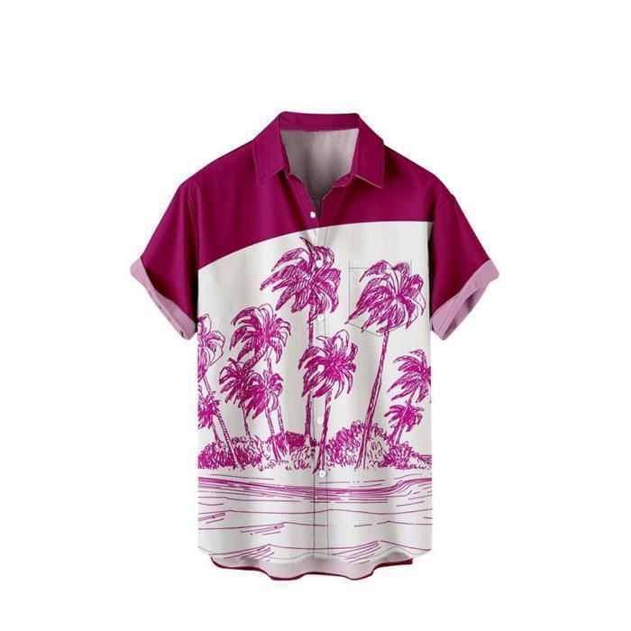 Chemise Hawaïenne Keeler Bay Manches Courtes – Motif Voilier – Homme Taille M – Occasion