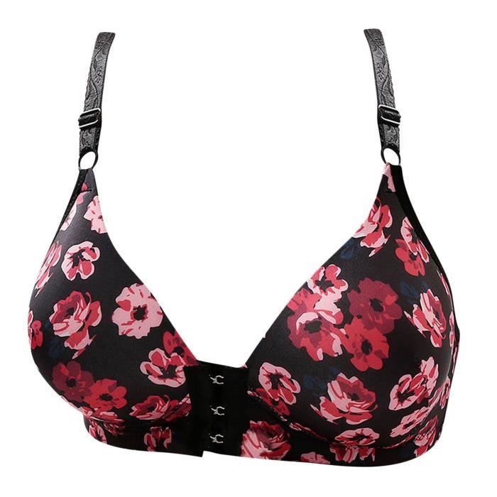 Soutien-gorge Bralette Sans Armatures Uwdiohq - Col V Profond, Fin, Respirant, Confortable Grande Taille - 9