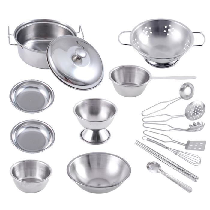 Ensemble Complet de Cuisine pour Enfants avec 22 Outils en Acier Inoxydable de Qualité Alimentaire Vrais Ustensiles de Cuisine pour Enfants Débutants Jouet Éducatif Ensemble Complet de Cuisine pour Enfants avec 22 Outils en Acier Inoxydable de Qualité Alimentaire Vrais Ustensiles de Cuisine pour Enfants Débutants Jouet Éducatif