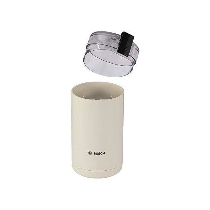 Moulin à Café Électrique Bosch TSM6A017C – 180W, 75g, Lames Inox, Fraîcheur Intense, Couleur Crème