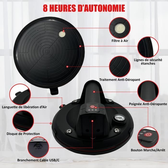 Ventouse Vitre Ventouse Carrelage 2 Pièces 8" Professionnelle Avec Boîte à Outils Portable De Levage Carrelageventouse A Vide Pour Soulever De Vitreplaquescarrelagemeublescharge 220 Kg 85481568 Ventouse Pour Carrelage Rugueux