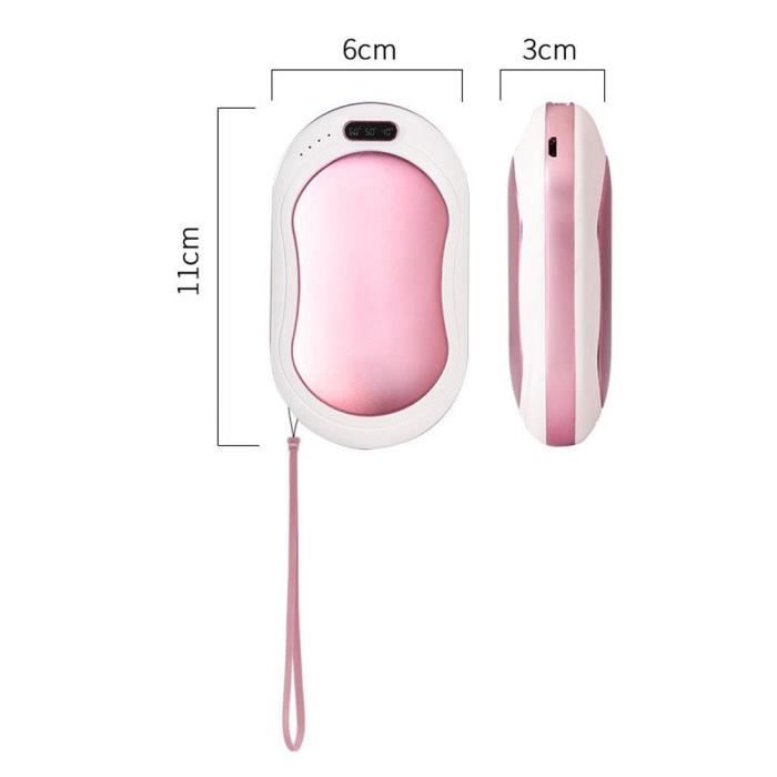 YESCUSTOM Chauffe Main USB Rechargeable Portable Batterie Intégrée 1200Mha  2 Températures Lumières de 7 Couleurs-Pink - Cdiscount Electroménager