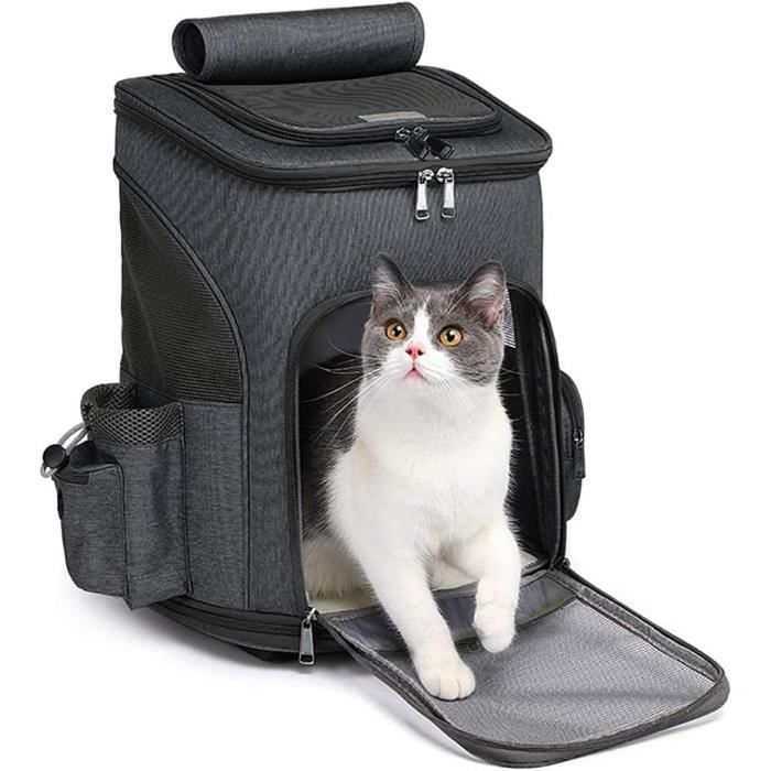 Siège Auto Surélevé Pour Chien Et Chat - Jusqu'à 35 Lbs - Dimensions 50x52x28 Cm - Avec Sangle De Sécurité Et Poches De Rangement - Lavable En Machine