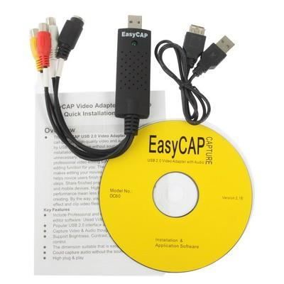 Carte D'Acquisition Easycap Vidéo-Audio Usb 2.0 - Noire - Prix en