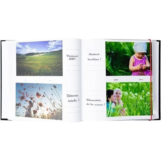 Album Photo 300 Photos 11x15 – Album Photo avec Pochette Plastique – Album  Photo de 150 Pages –Livre Photo Noir Personnalisabl[30] - Cdiscount  Beaux-Arts et Loisirs créatifs