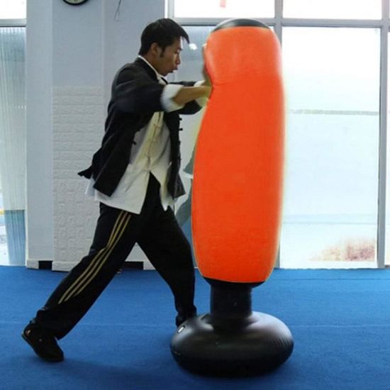 Sac de frappe gonflable de boxe à 360 degrés Tumbler rotatif Sacs de sable  Pratique Fitness