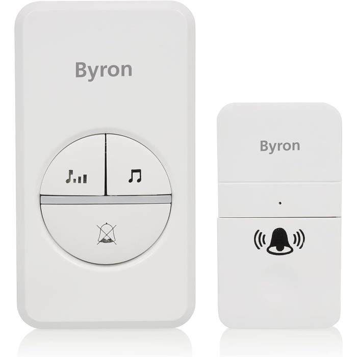 Sonnette Sans Fil Byron DBY 23442 nergie Cin tique 16 M lodies sonnette-sans-fil-byron-dby-23442-nergie-cin-tique-16-m-lodies