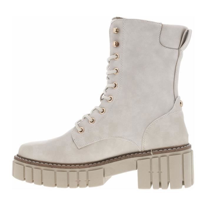 Bottes mustang top blanche femme