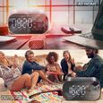 Réveil TD® 1800 mAh Luminosité réglable Peut être utilisé comme haut-parleur Bluetooth-3