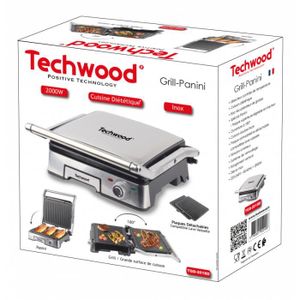 Grill Plancha électrique Aigostar 1800W – Viande, Légumes, Paninis – Plaques Qui S’ouvrent à 180°