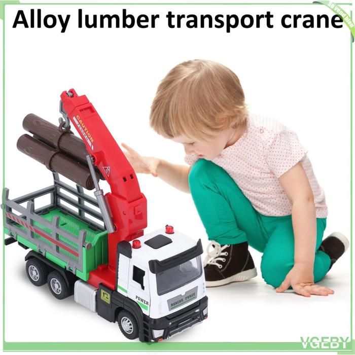 Grue Jouet En Alliage 16x15x2 Cm – Simulation Réaliste Et Sécurisée Pour Petits Bâtisseurs !