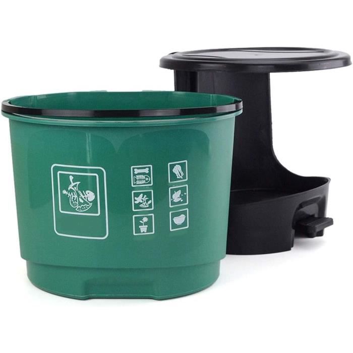Bacs à ordures de cuisine-Conteneur à déchets Poubelle ronde, toilette  cuisine domestique avec couvercle poubelle désodorisant[1195] - Cdiscount  Maison
