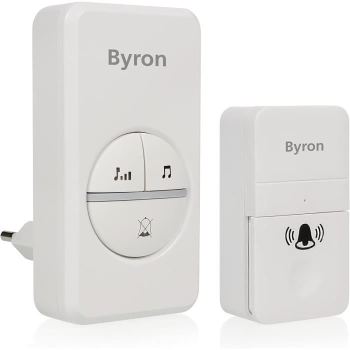 Sonnette Sans Fil Byron DBY 23442 nergie Cin tique 16 M lodies sonnette-sans-fil-byron-dby-23442-nergie-cin-tique-16-m-lodies