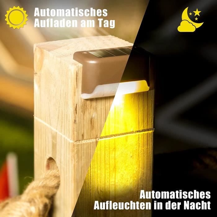 Lampes Solaires Extérieur Solpex - Lot De 16 | Éclairage LED Étanche Pour Escaliers/Jardin