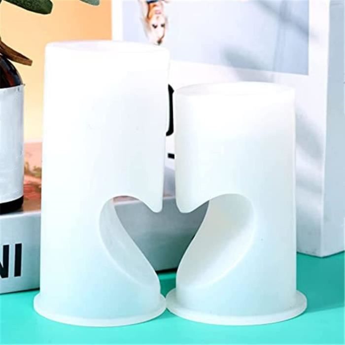 DeryArcle 5Pcs Moule Résine Époxy Cylindre, Moules à Bougies