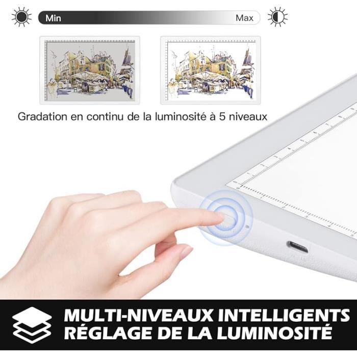 Huion LED Réglable Pad Tablette Lumineuse A3 Avec - Cdiscount