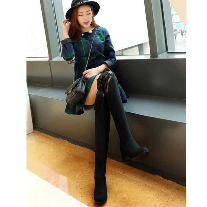 Bottes genouilleres cuir sales