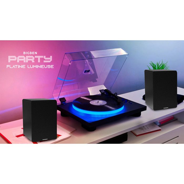 Tourne-disque MPK TT270 avec haut-parleurs d'étagère Hi-fi Manuel d'utilisation du tourne-disque Bluetooth