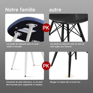Lot De 6 Chaises Transparentes Design Scandinave – Salle à Manger & Cuisine