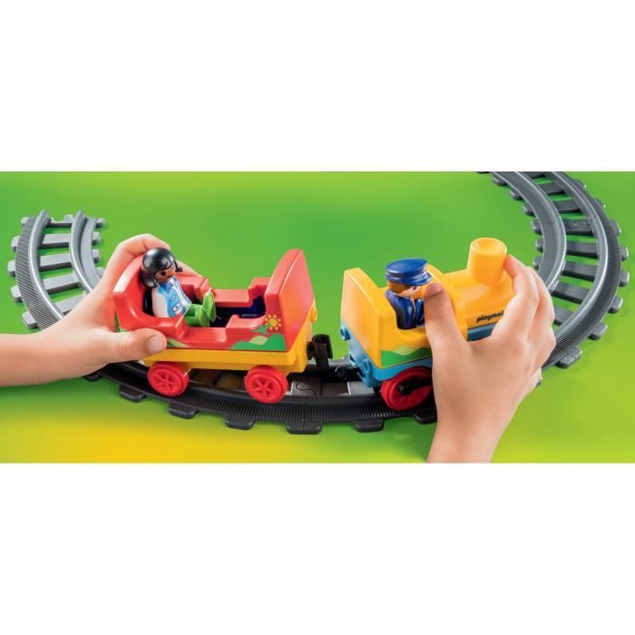 Panneau De Signalisation Rail Rouge Playmobil 1.2.3 - Pour Train Chemin De Fer - Occasion - Accessoire Playmobil