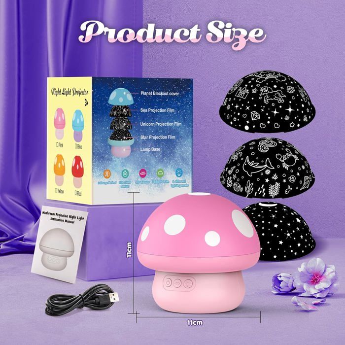 Tesoyzii Cadeau Noel Fille, Veilleuse Bébé Licorne Decoration Jouet