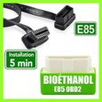 Boitier OBD2 Conversion E85 Bioéthanol véhicules Essence + Rallonge OBD + Valise Diagnostic Auto ELM327 USB - FlexFuel Kit Ethanol-0