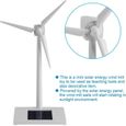 Jouet de moulin à vent éolien à énergie solaire ZERODIS - Blanc - Mini jouet pédagogique et décoratif-0