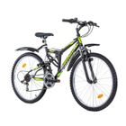 BACHINI VTT 26'' - Vélo Tout Suspendu - 18 Vitesses - Transmission Shimano - Freins V-Brake - Jantes Alu (Garde Boues & Pompe offert)